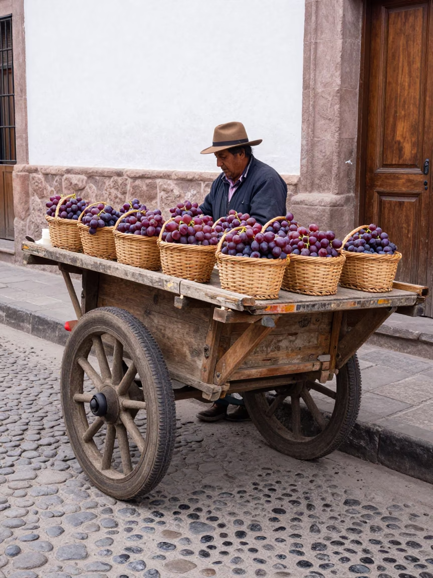 Grapes in La Paz in in La Paz, Bolivia