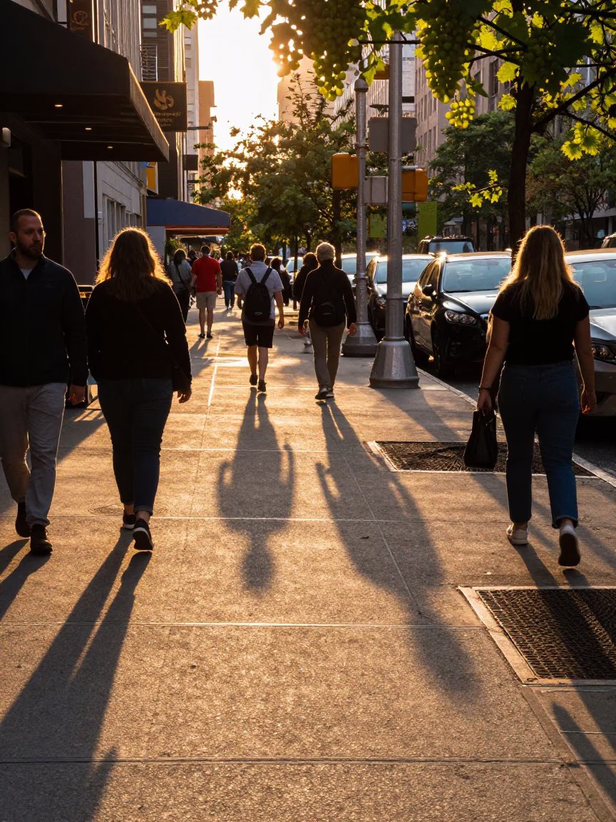 Grapes in New York at Golden Hour in in New York, New York, United States
