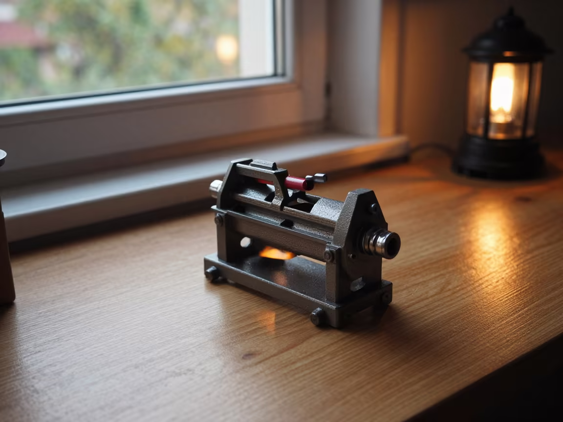 Gravel Pit Rock Crusher on Desk Near Pristina in on a writing desk near Pristina
