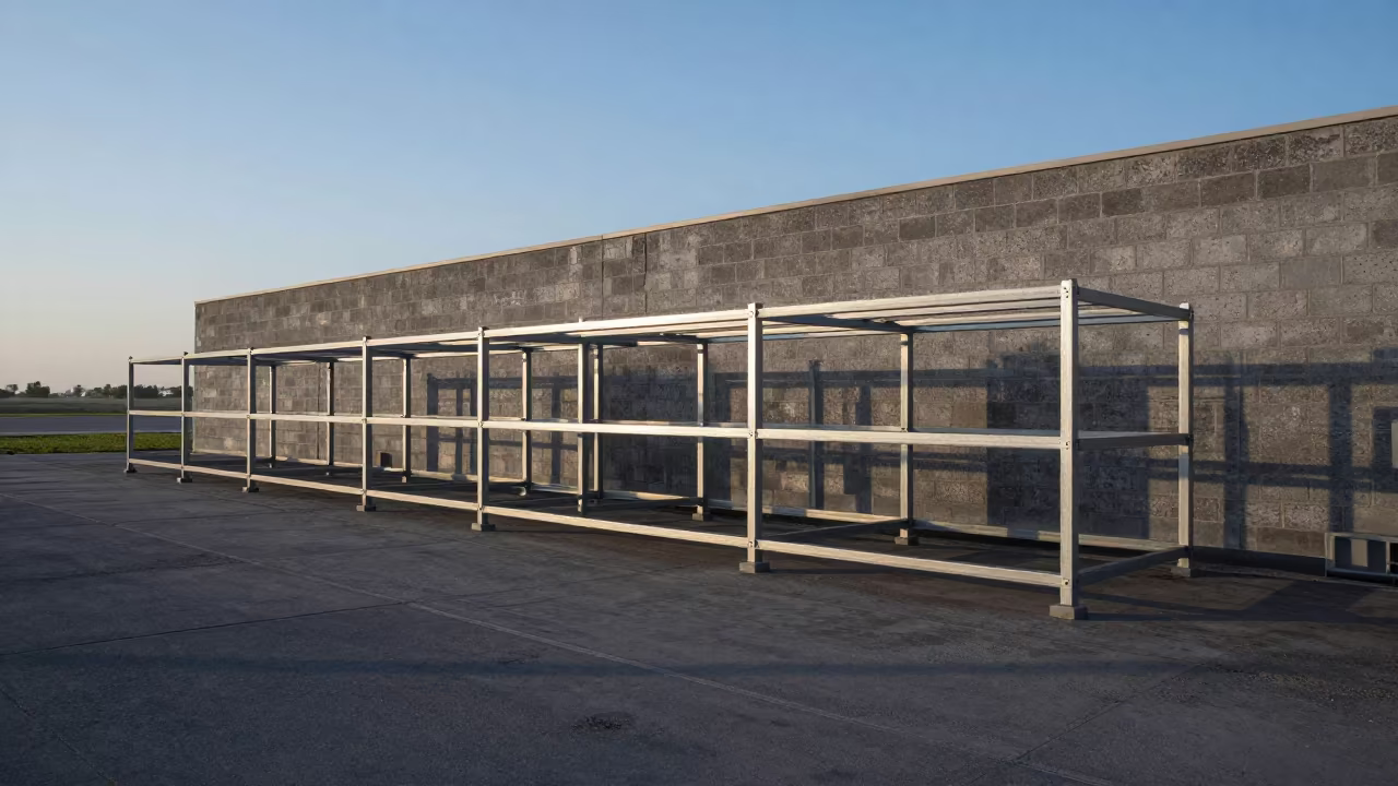 Gray Dawn PMCS Form Rack Diyarbakır Flight Line in along an airbase flight line near Diyarbakır