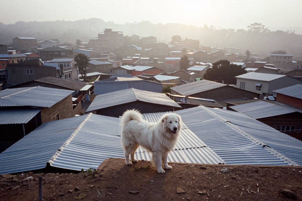 Great Pyrenees in Johannesburg in in Johannesburg, South Africa