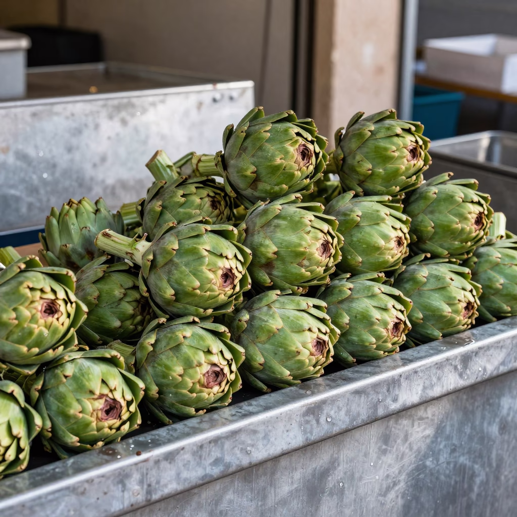 Green Artichokes in Marseille in in Marseille, France