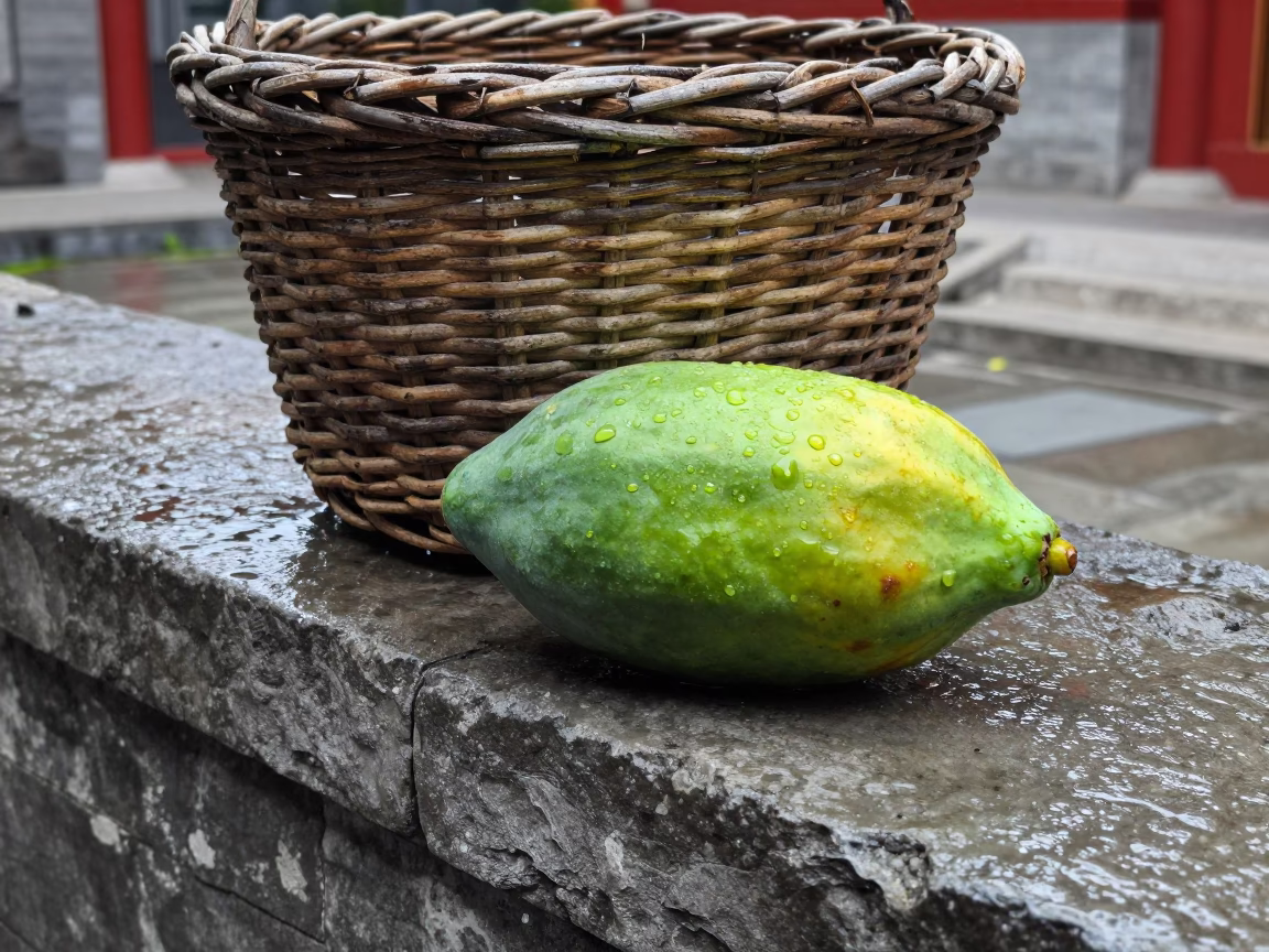 Green Papaya in Beijing in in Beijing, China
