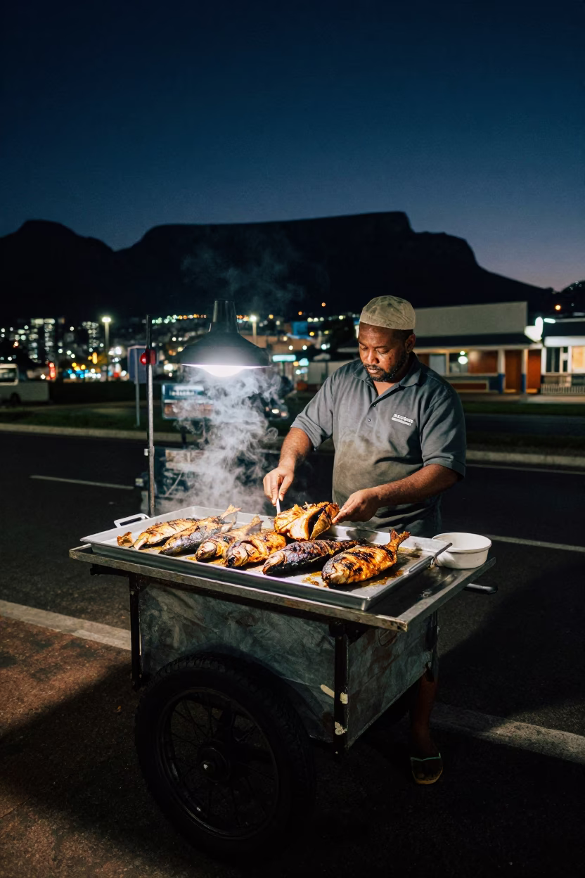 Grilled Fish in Cape Town at Midnight Light in in Cape Town, South Africa