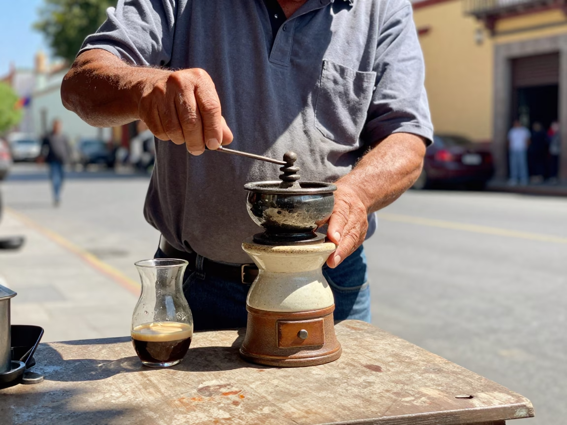 Grinder Table in Oaxaca in in Oaxaca, Mexico