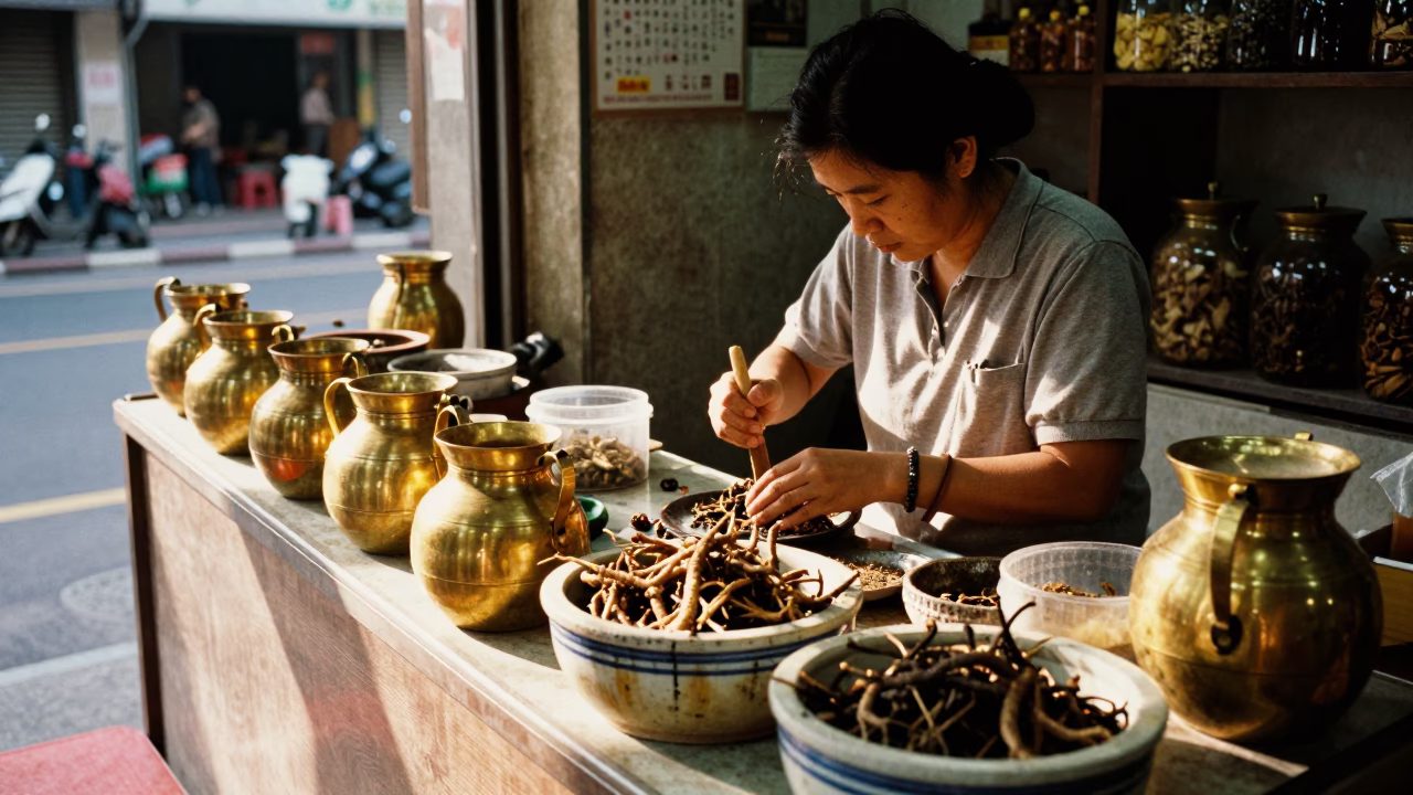 Grinding Ingredients in Kaohsiung in in Kaohsiung, Taiwan