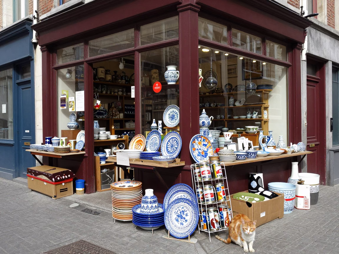 Grocer Storefront in Brussels in in Brussels, Belgium