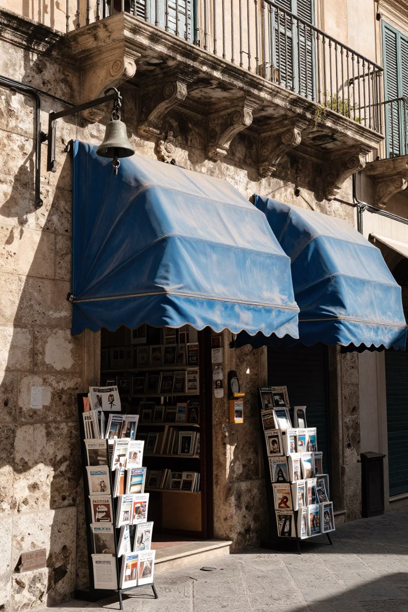 Grocery Entrance in Palermo in in Palermo, Italy