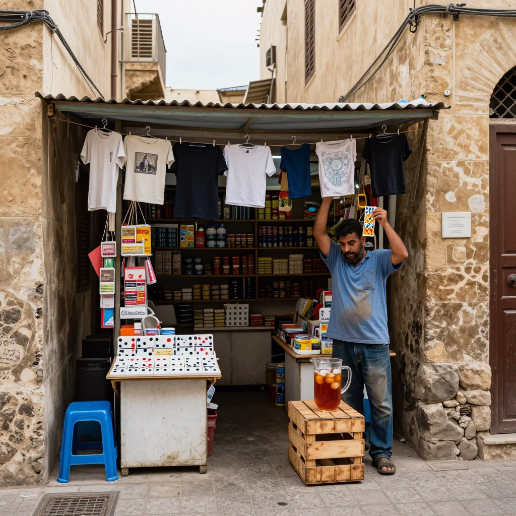 Grocery Stall in Alexandria in in Alexandria, Egypt