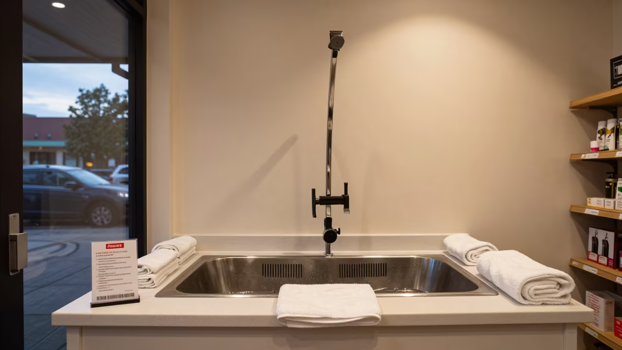 Grooming Bay Towels Clipper Guards Twilight in inside a pet store aisle near Tuzla