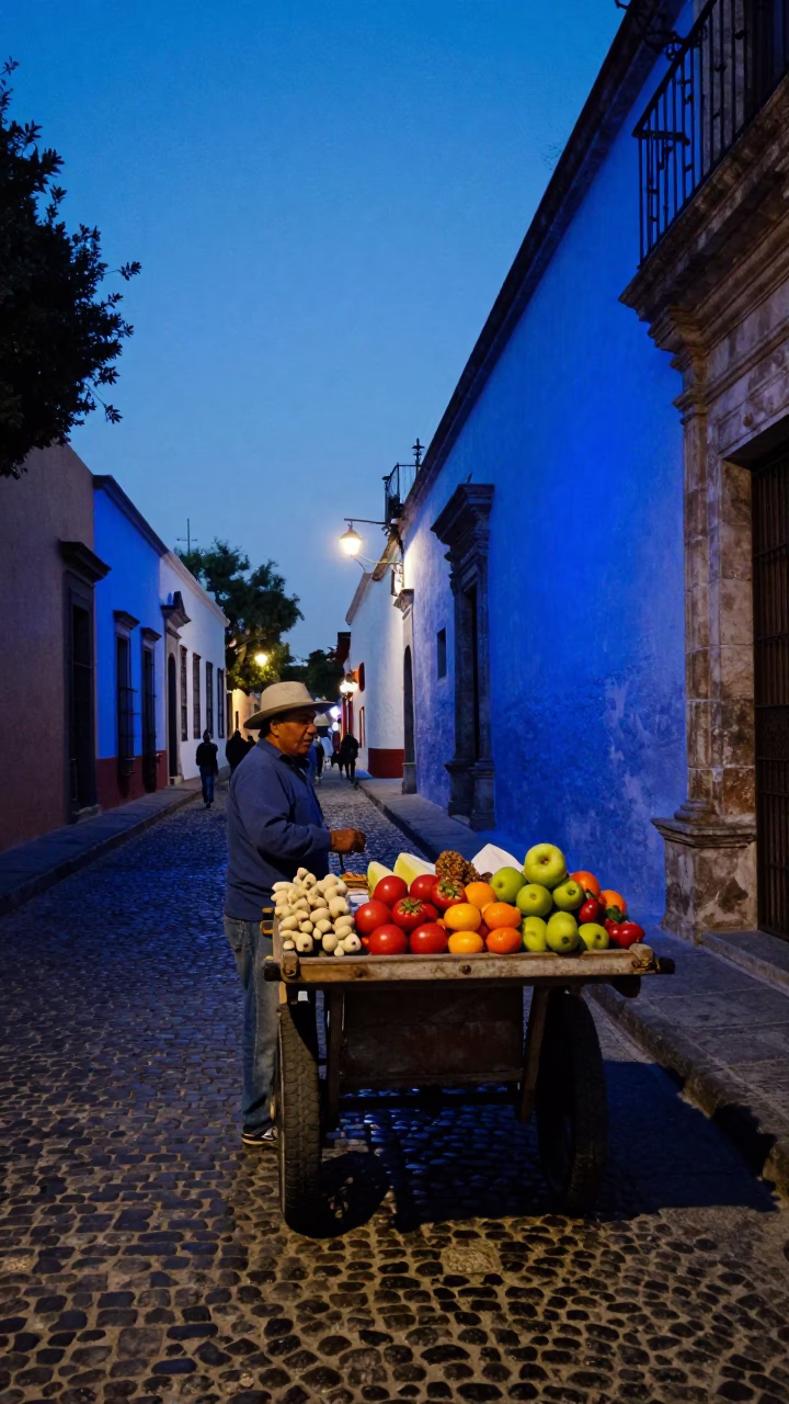 Guadalajara Evening Light at The Last Blue Light Of Evening in in Guadalajara, Mexico