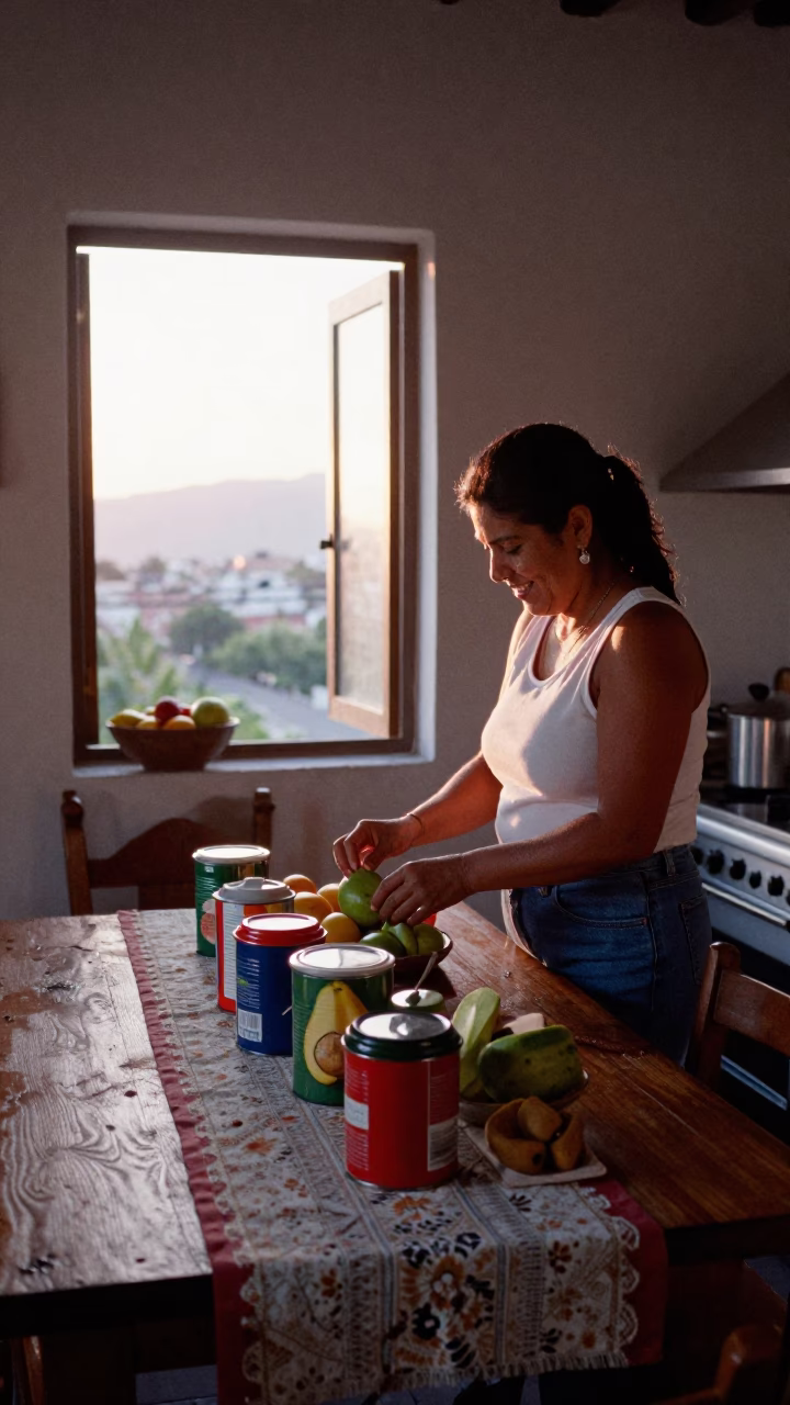 Guadalajara Fresh Fruit at Nautical Dawn Light in in Guadalajara, Mexico