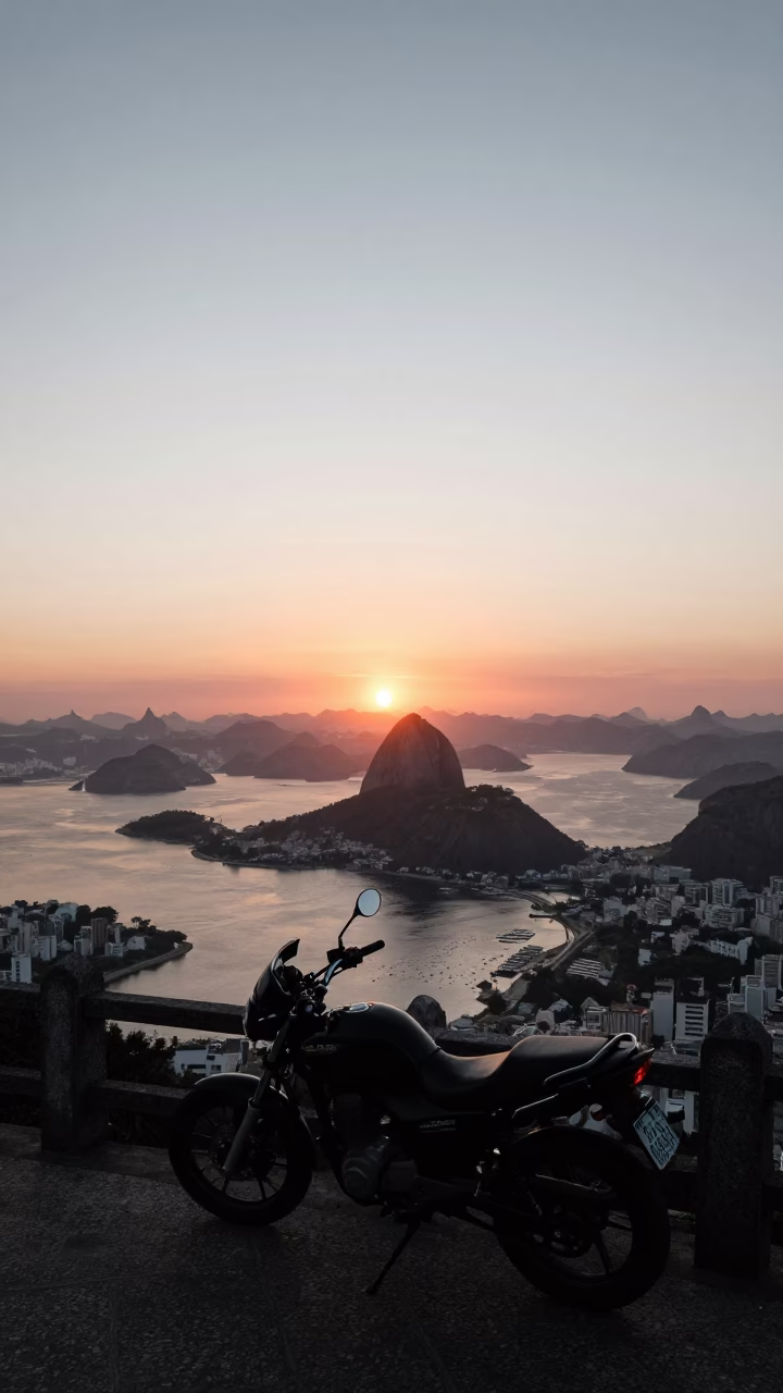 Guanabara Bay in Rio De Janeiro in in Rio de Janeiro, Brazil