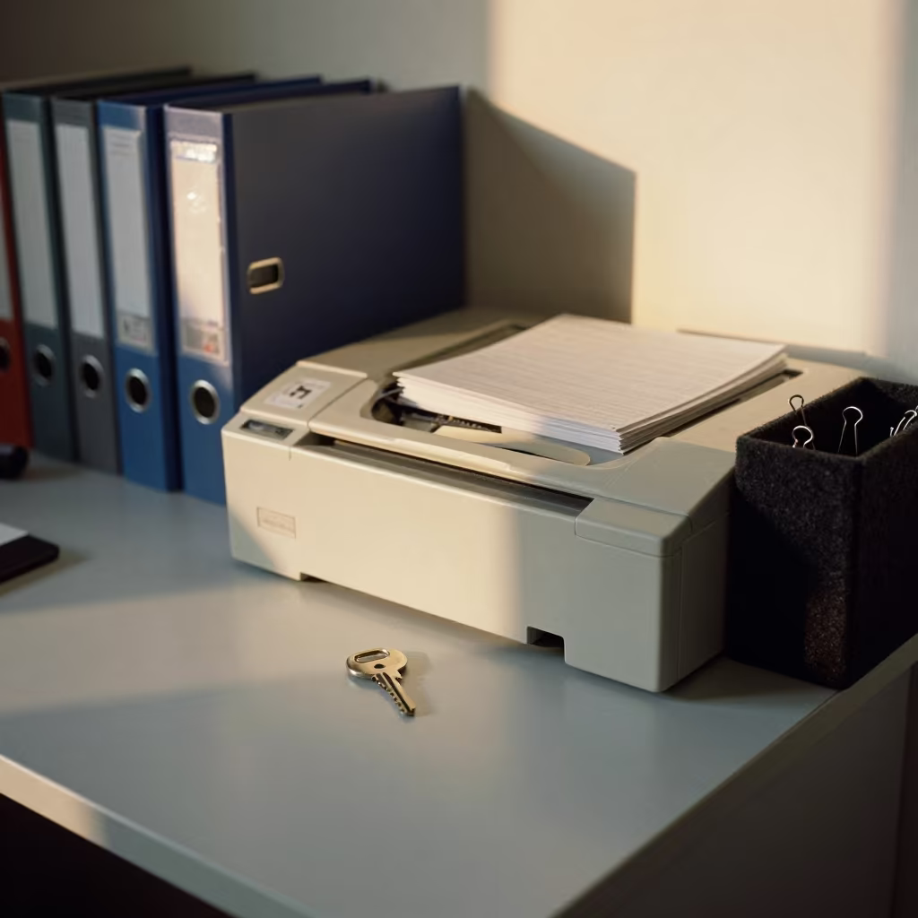 Guillotine Blade Key Tin in Tashkent Office in inside a coworking floor in Tashkent