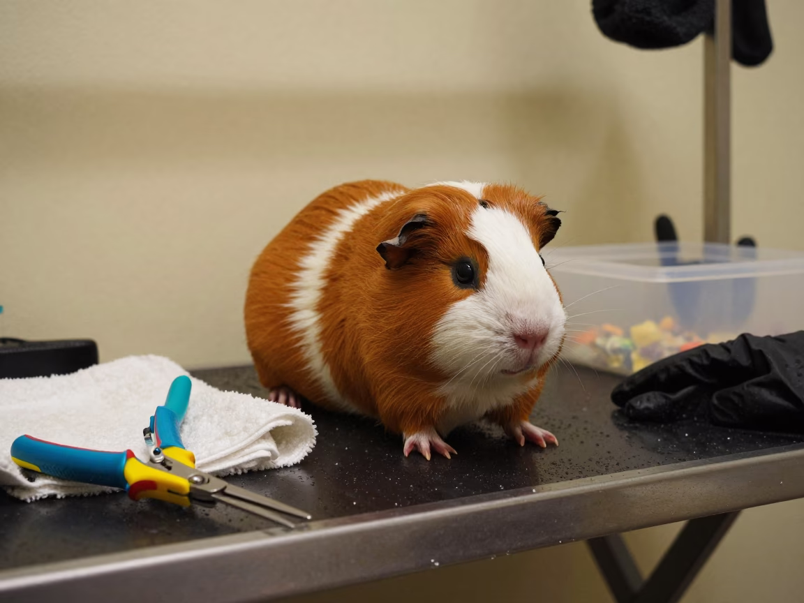 Guinea Pig Nail Care Kit in Salvador Grooming Bay in inside a grooming bay in Salvador