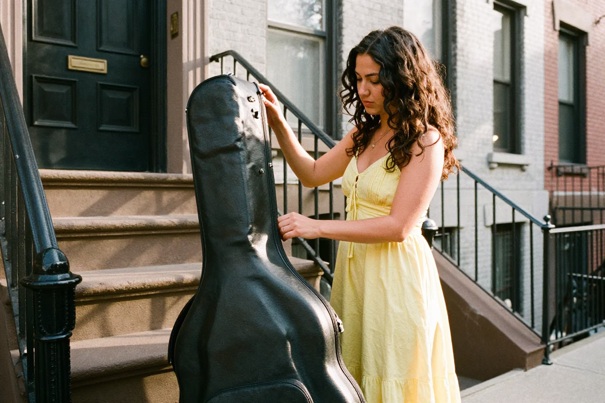 Guitar Case in New York in in New York, New York, United States