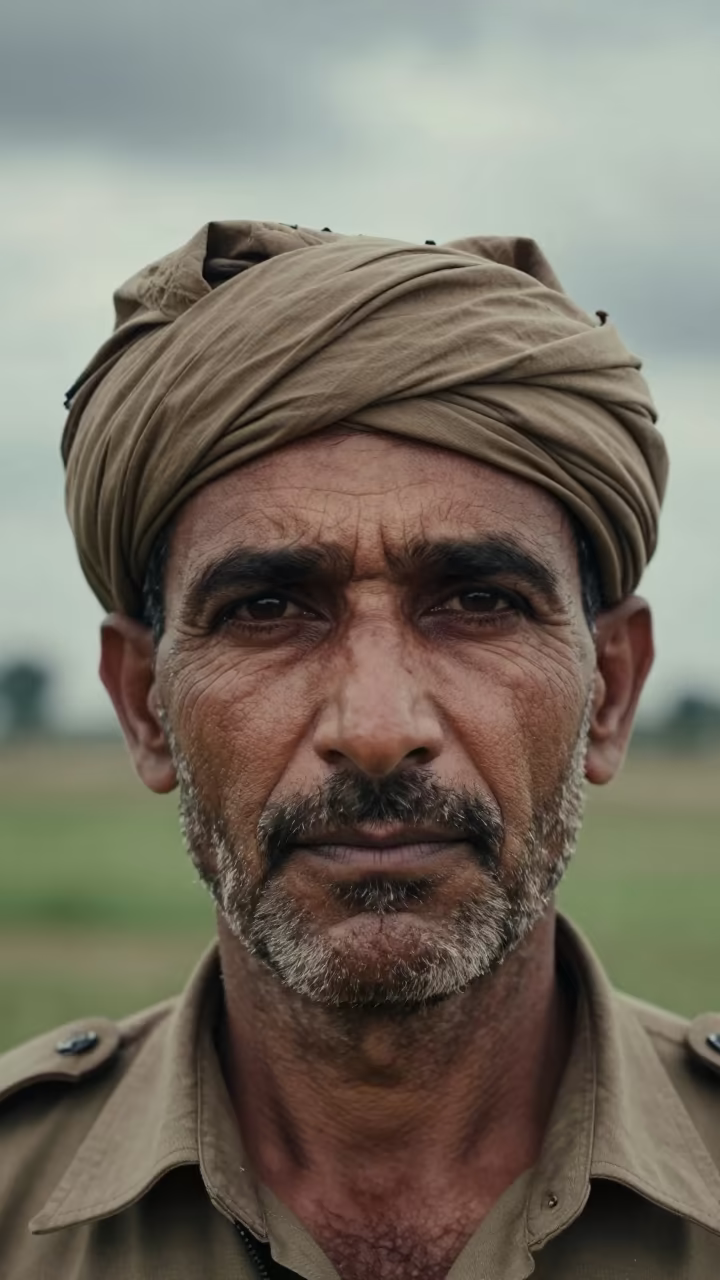 Gujranwala Sniper Instructor Portrait Late Spring Afternoon in near Gujranwala