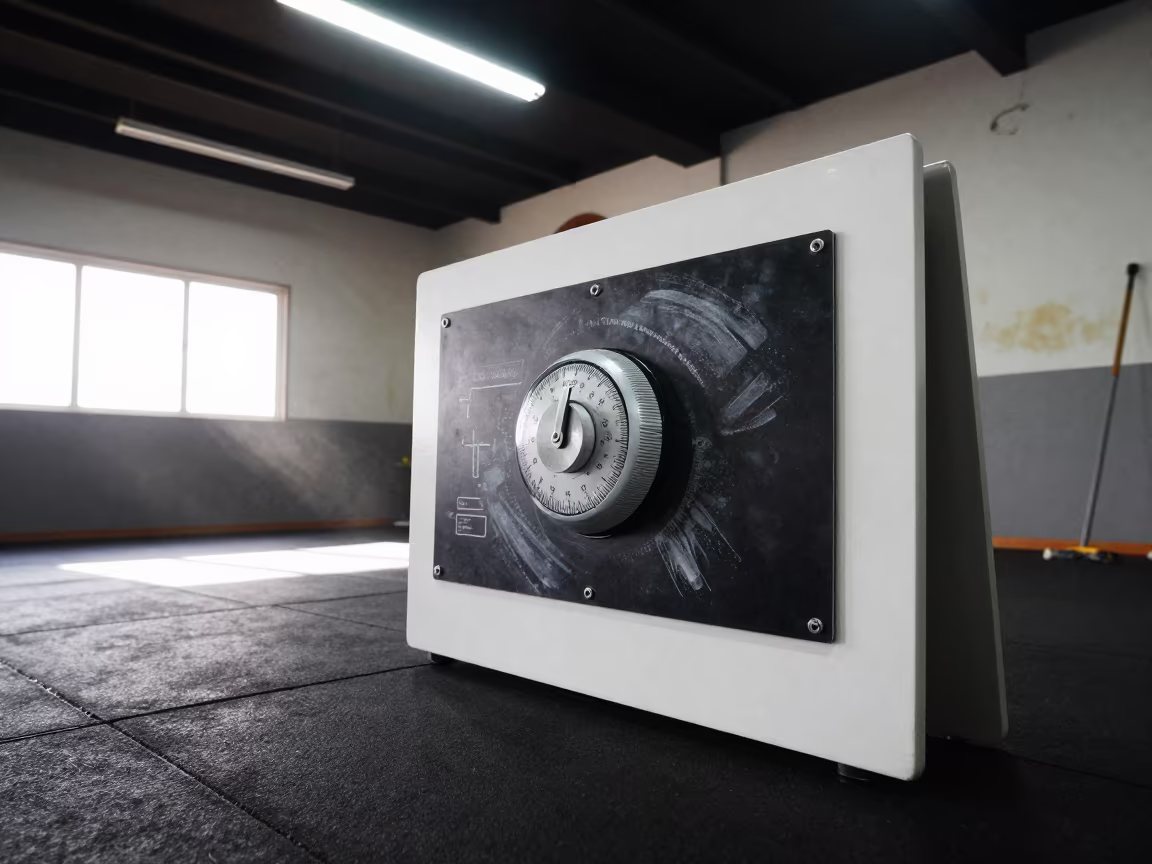 Gym Timer Board in Nkongsamba Spin Studio in inside a spin studio under class lights in Nkongsamba