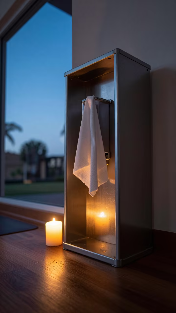 Gym Wipe Station in Yoga Studio Maseru in inside a yoga studio before the session begins near Maseru