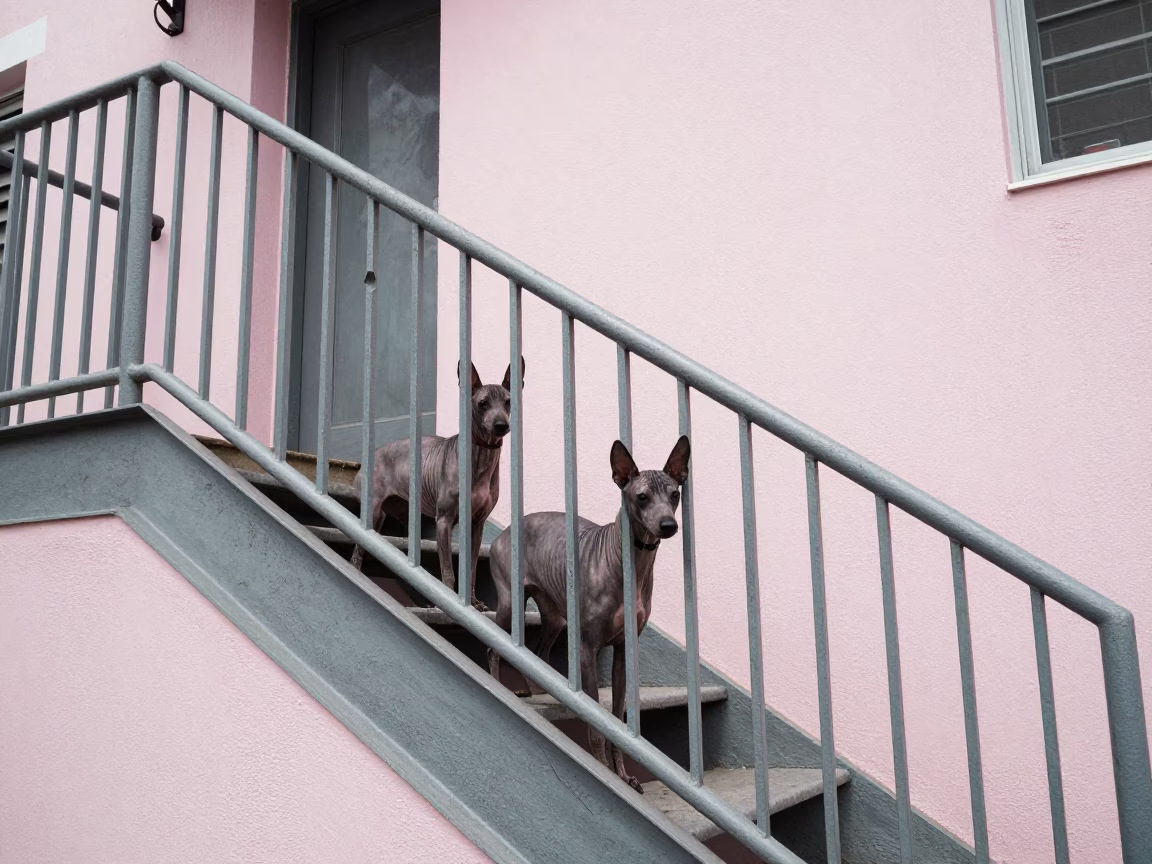 Hairless Terriers in Miami in in Miami, Florida, United States