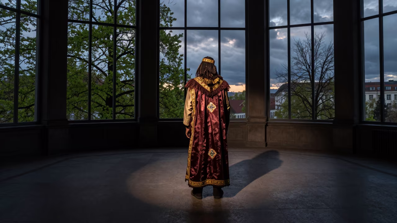 Haitian Fete Gede Ceremony in Dusseldorf Hall in in a ceremonial hall in Dusseldorf