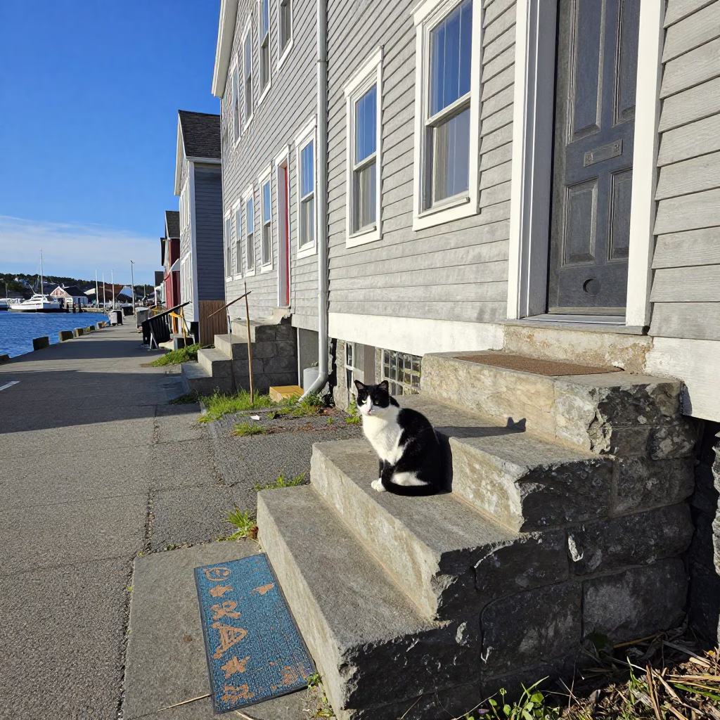 Halifax Cat at Afternoon Light in in Halifax, Nova Scotia, Canada