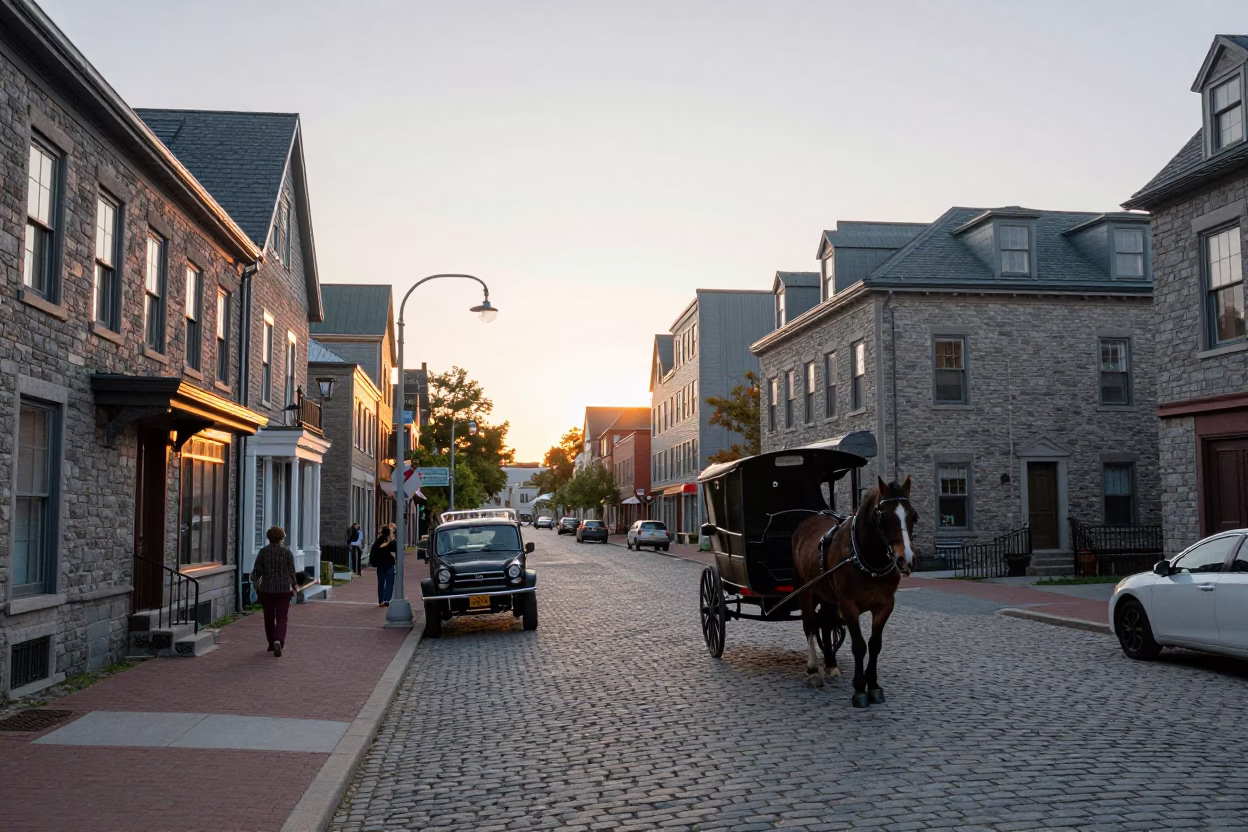 Halifax Early Morning at As First Light Reaches The Scene in in Halifax, Nova Scotia, Canada