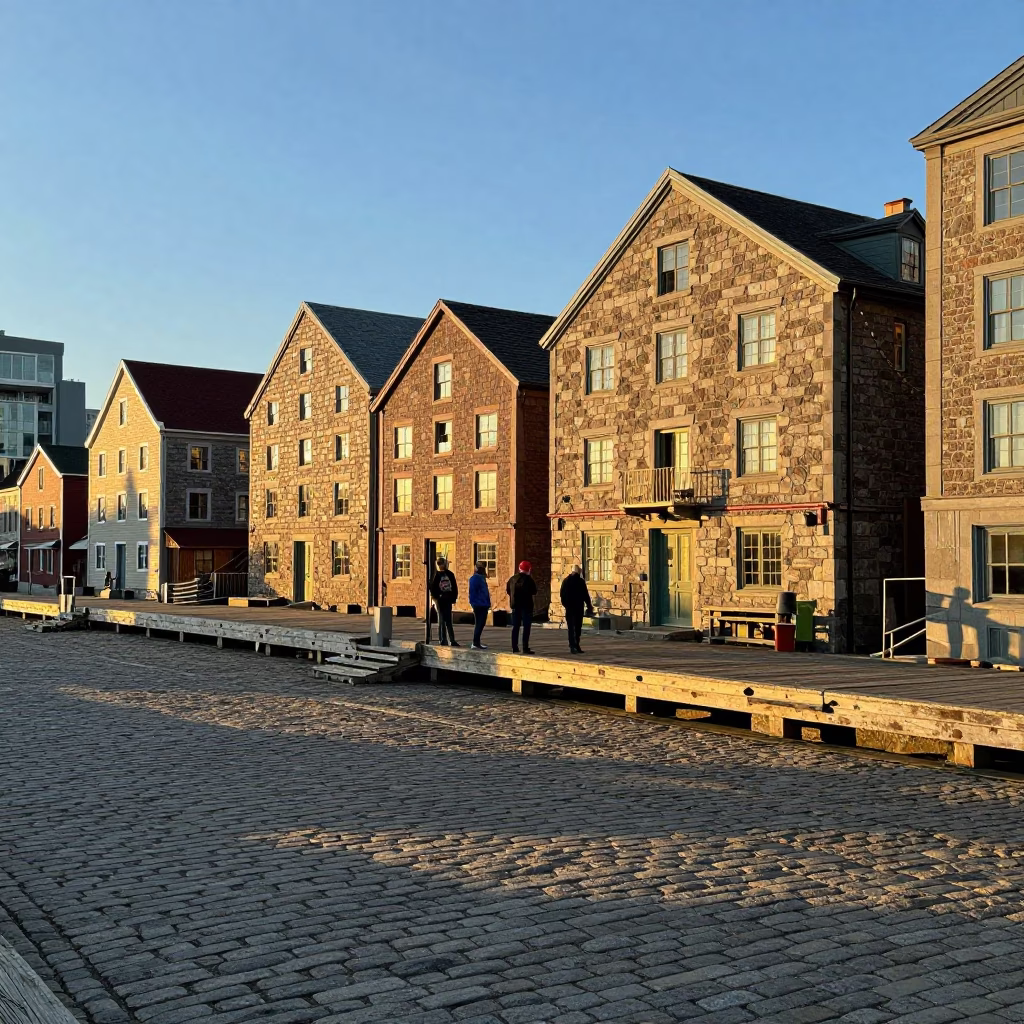 Halifax Evening Light at Honeyed Evening Light in in Halifax, Nova Scotia, Canada