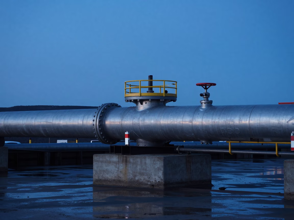 Halifax Harbor Dawn Pipeline Infrastructure and Wet Concrete Details in in Halifax, Nova Scotia, Canada