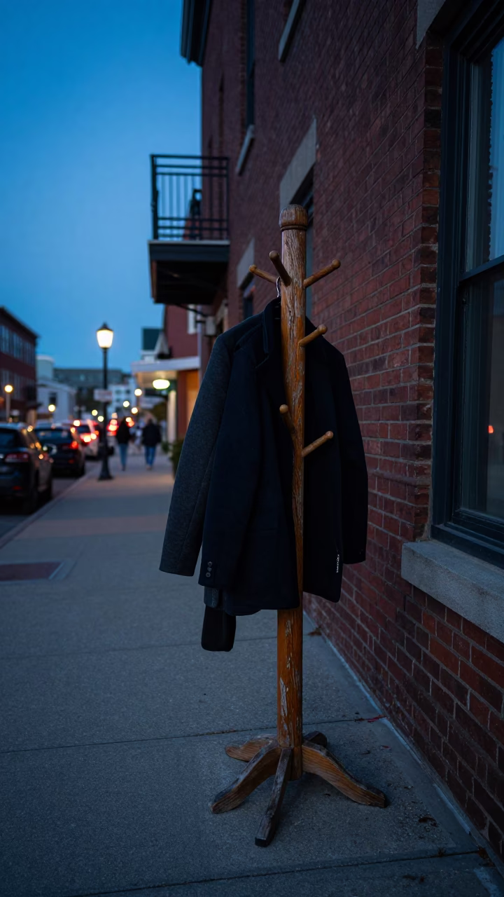 Halifax Street Scene at Blue Hour in in Halifax, Nova Scotia, Canada