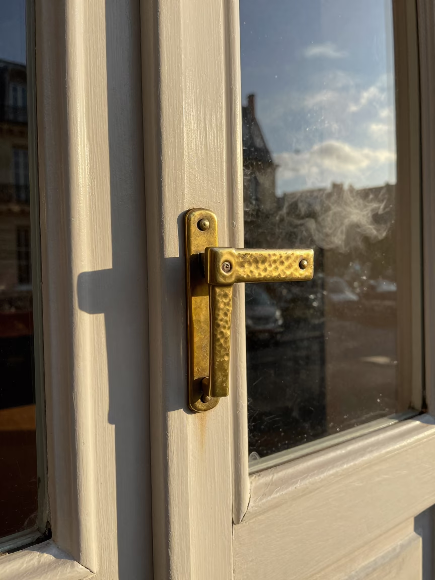 Hammered Metal in Paris at Clear Late-afternoon Light in in Paris, France