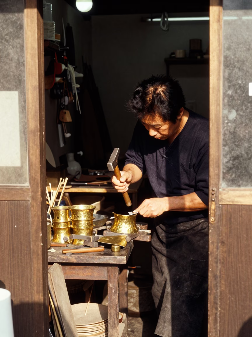 Hammering Brass in Osaka in in Osaka, Japan