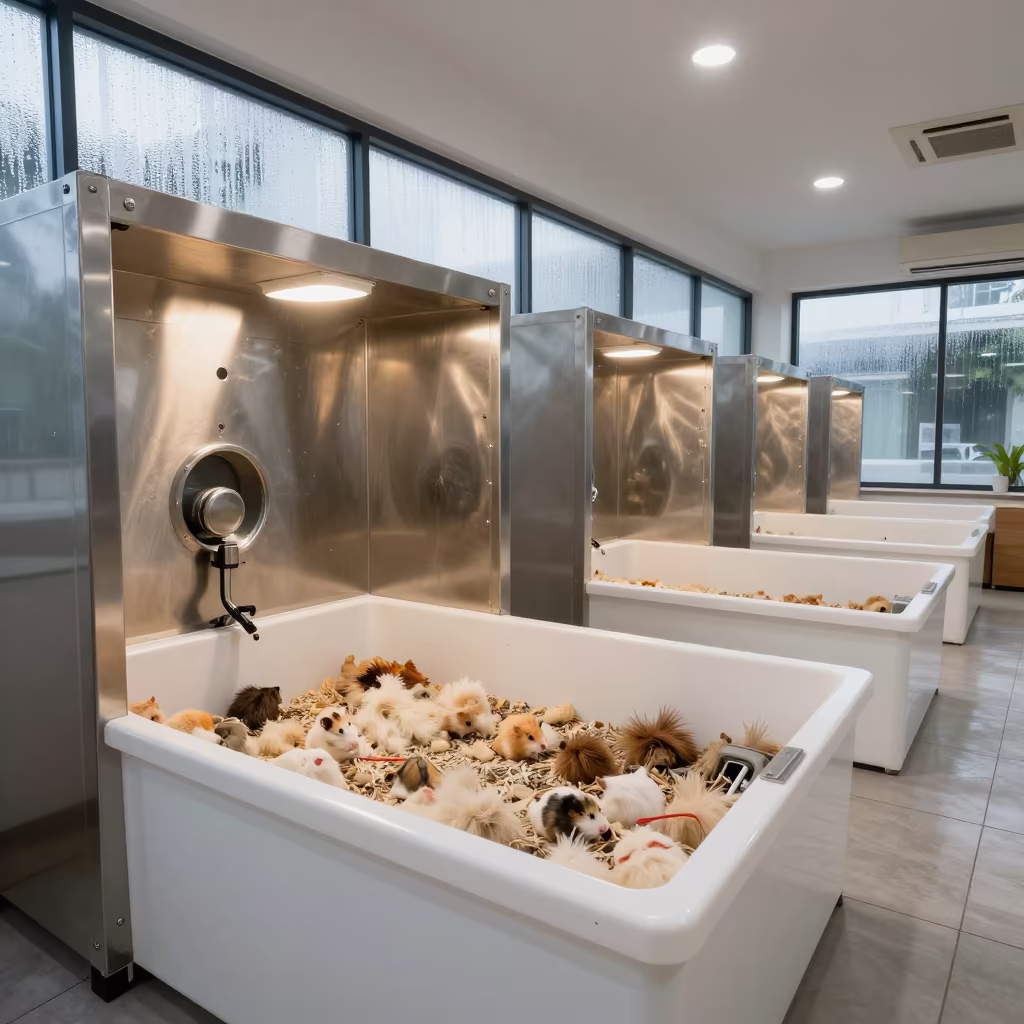 Hamster Bedding Bin in Malacca Dog Wash in at a self-serve dog wash station in Malacca