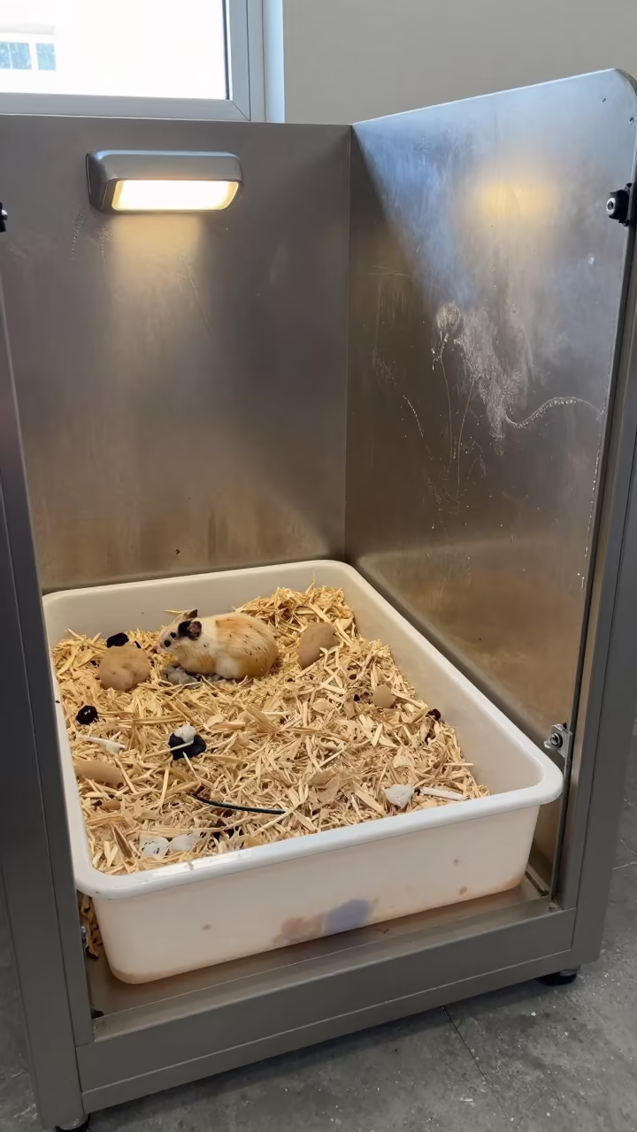 Hamster Bedding Bin at Maracay Dog Wash in at a self-serve dog wash station in Maracay