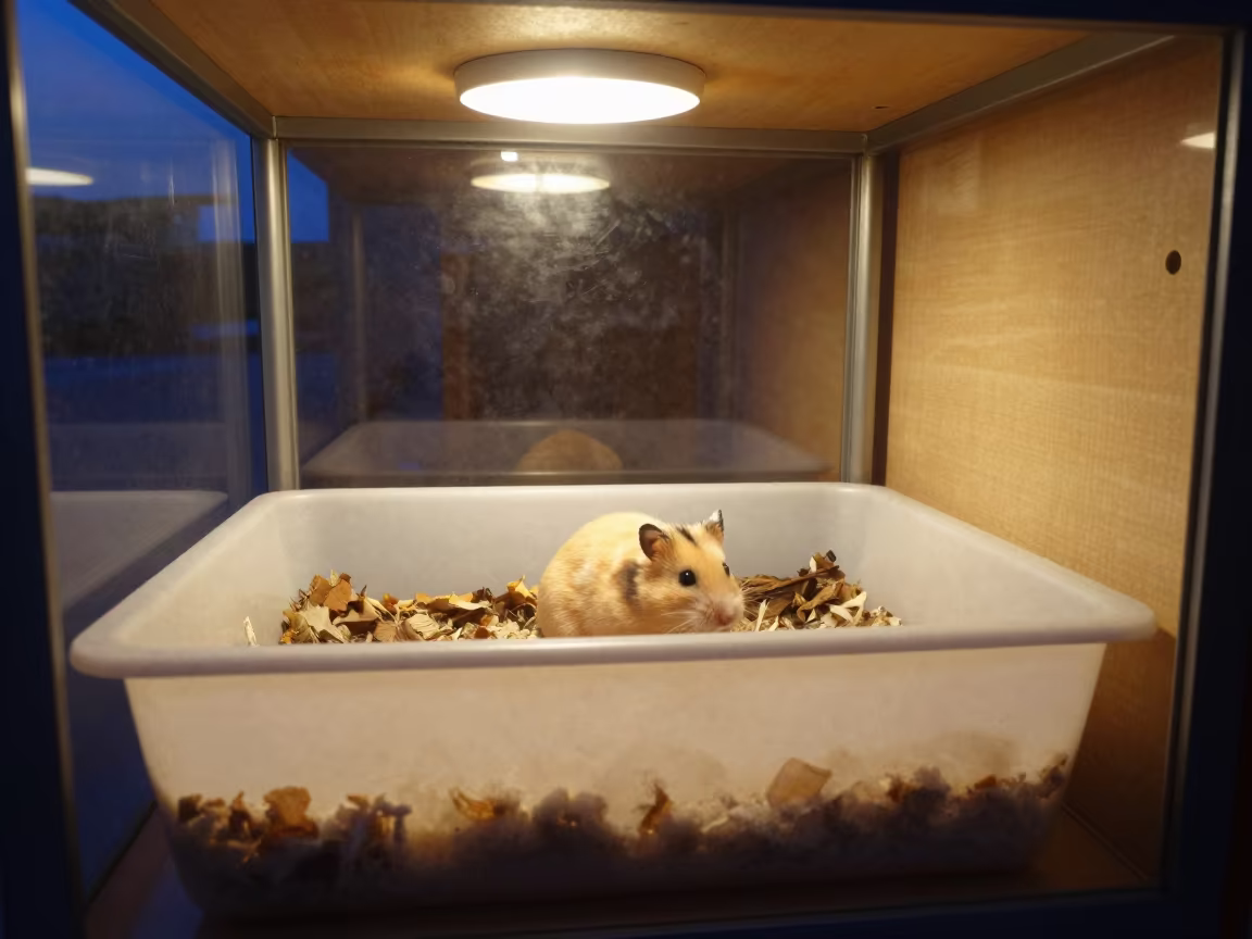 Hamster Bedding Bin in Nasiriyah Adoption Room in inside an adoption room in Nasiriyah