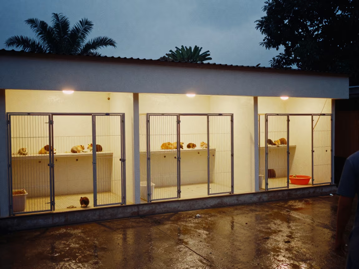 Hamster Habitat Shelf at Dog Wash Dutse in at a self-serve dog wash station in Dutse