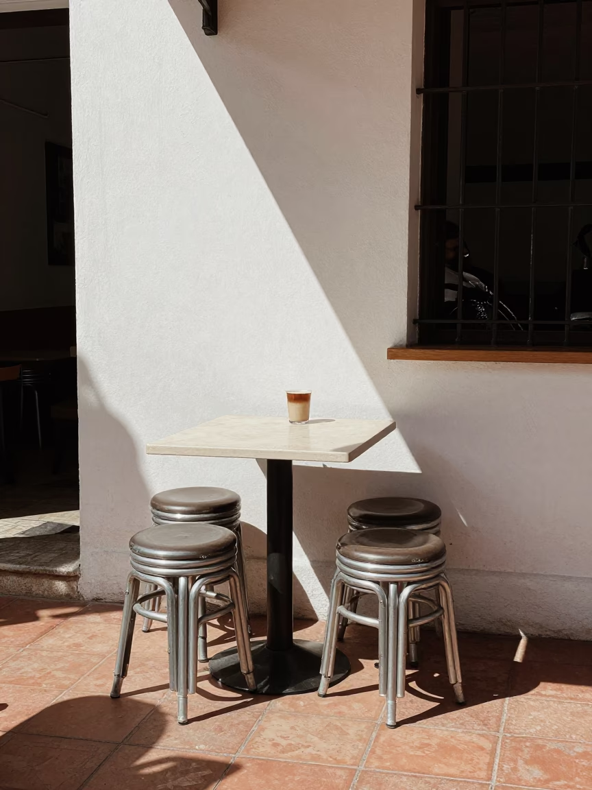 Hands in Granada at Late Morning Light in in Granada, Spain