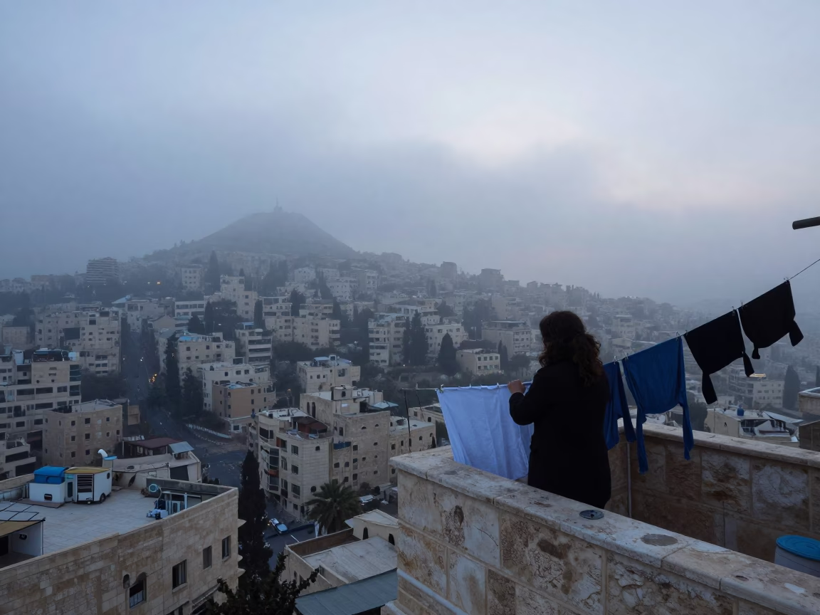 Hanging Laundry in Amman in in Amman, Jordan