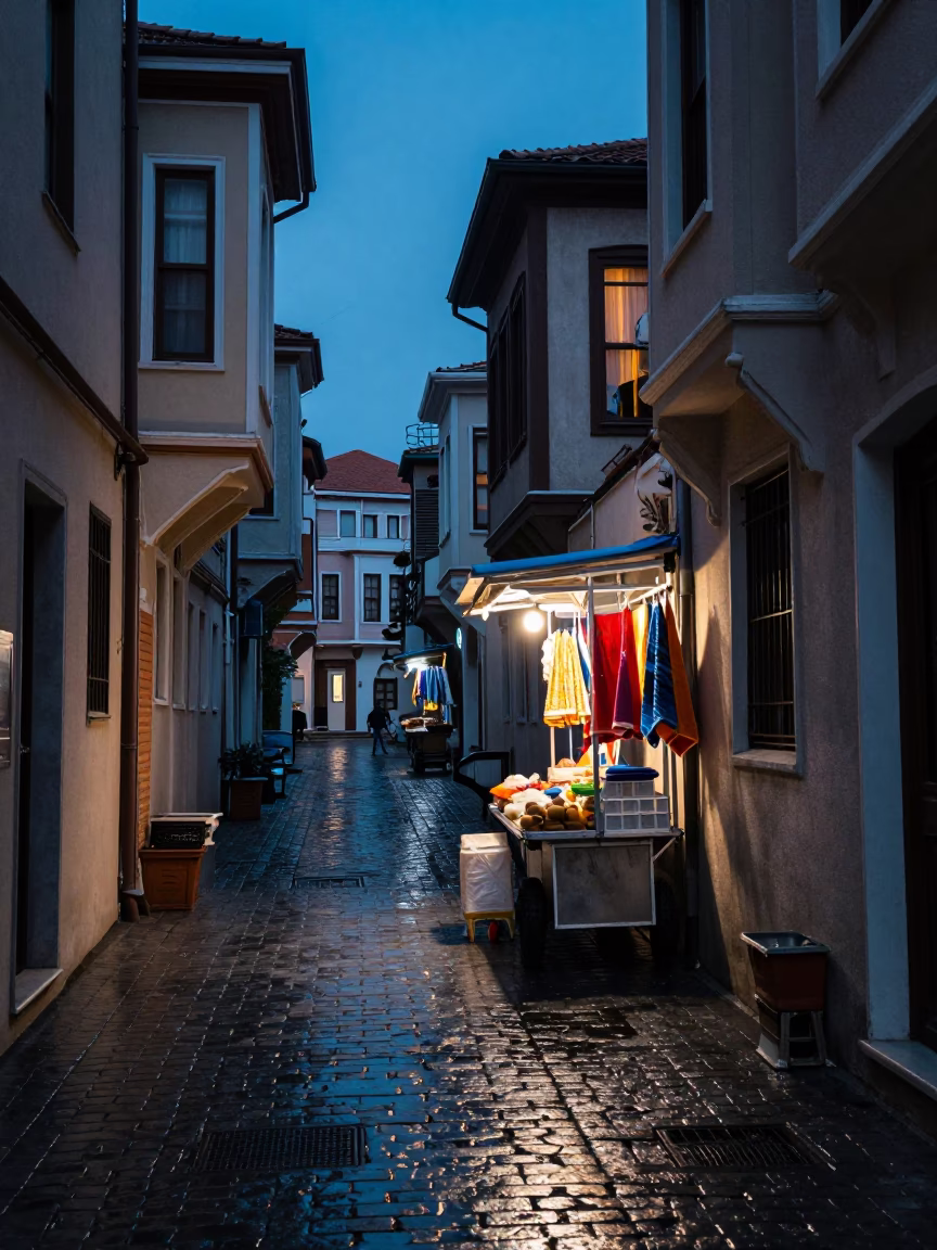 Hanging Towel in Istanbul in in Istanbul, Turkey