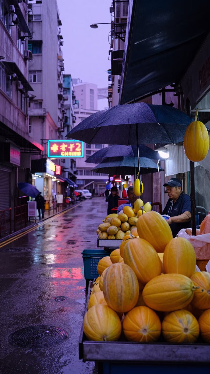 Hanging Umbrellas in Hong Kong in in Hong Kong, Hong Kong