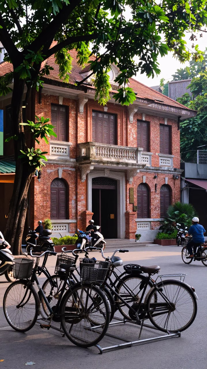 Hanoi Late Morning at The Late Morning Light in in Hanoi, Vietnam