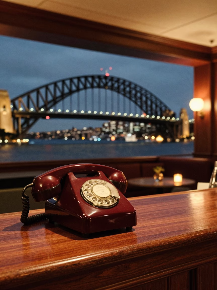 Harbor Bridge in Sydney at As City Lights Begin To Glow in in Sydney, New South Wales, Australia