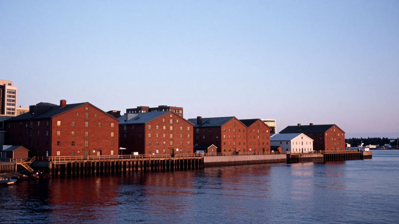 Harbor Dawn at First Light Of Dawn in Halifax in in Halifax, Nova Scotia, Canada