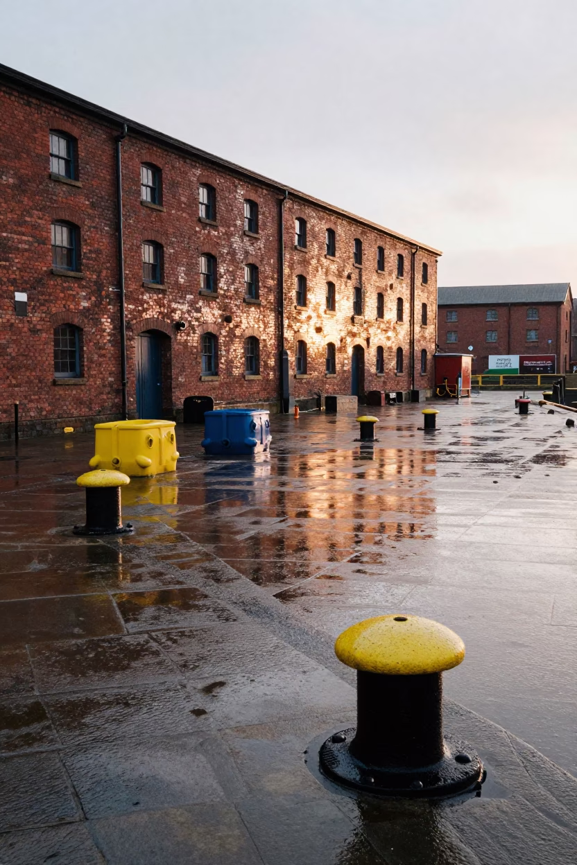 Harbor Scene in Bristol in in Bristol, United Kingdom