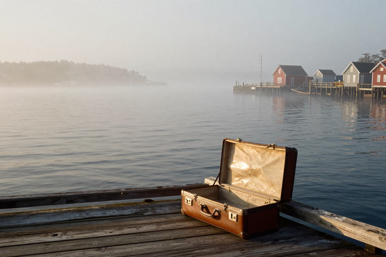 Harbor Scene in Halifax at Dawn Light in in Halifax, Nova Scotia, Canada