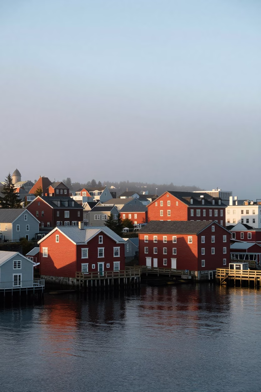 Harbor View in Halifax at The Early Morning Light in in Halifax, Nova Scotia, Canada