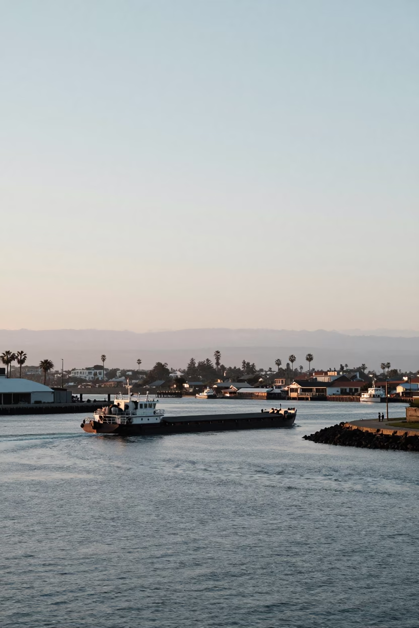 Harbor View in San Diego at The Early Morning Light in in San Diego, California, United States