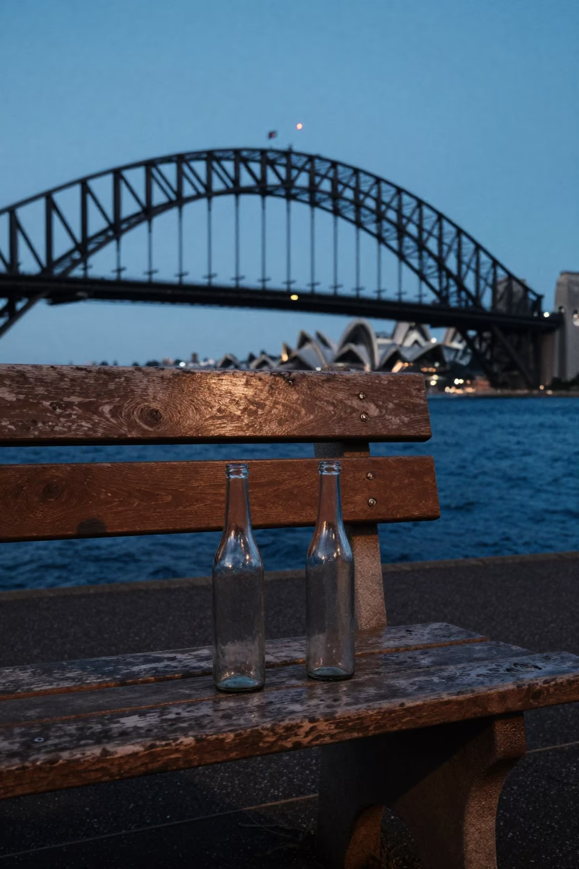 Harbor View in Sydney at Evening Light in in Sydney, New South Wales, Australia