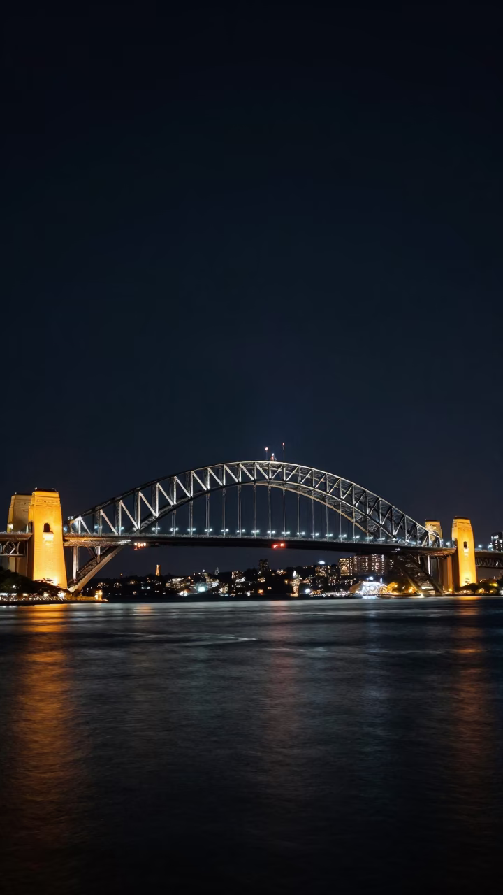 Harbour Bridge And Circular Quay in Sydney in in Sydney, New South Wales, Australia