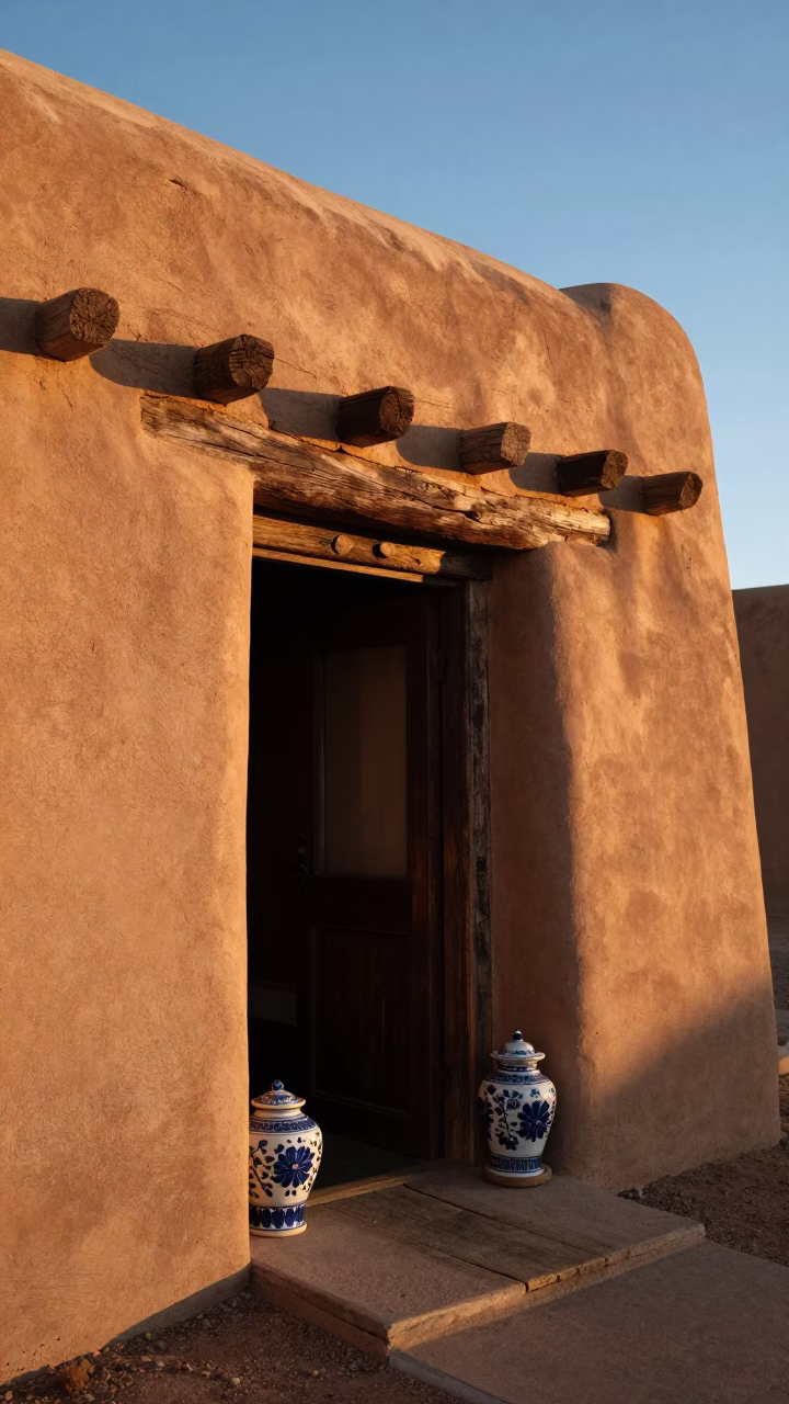 Hardware Details in Santa Fe at Golden Hour in in Santa Fe, New Mexico, United States
